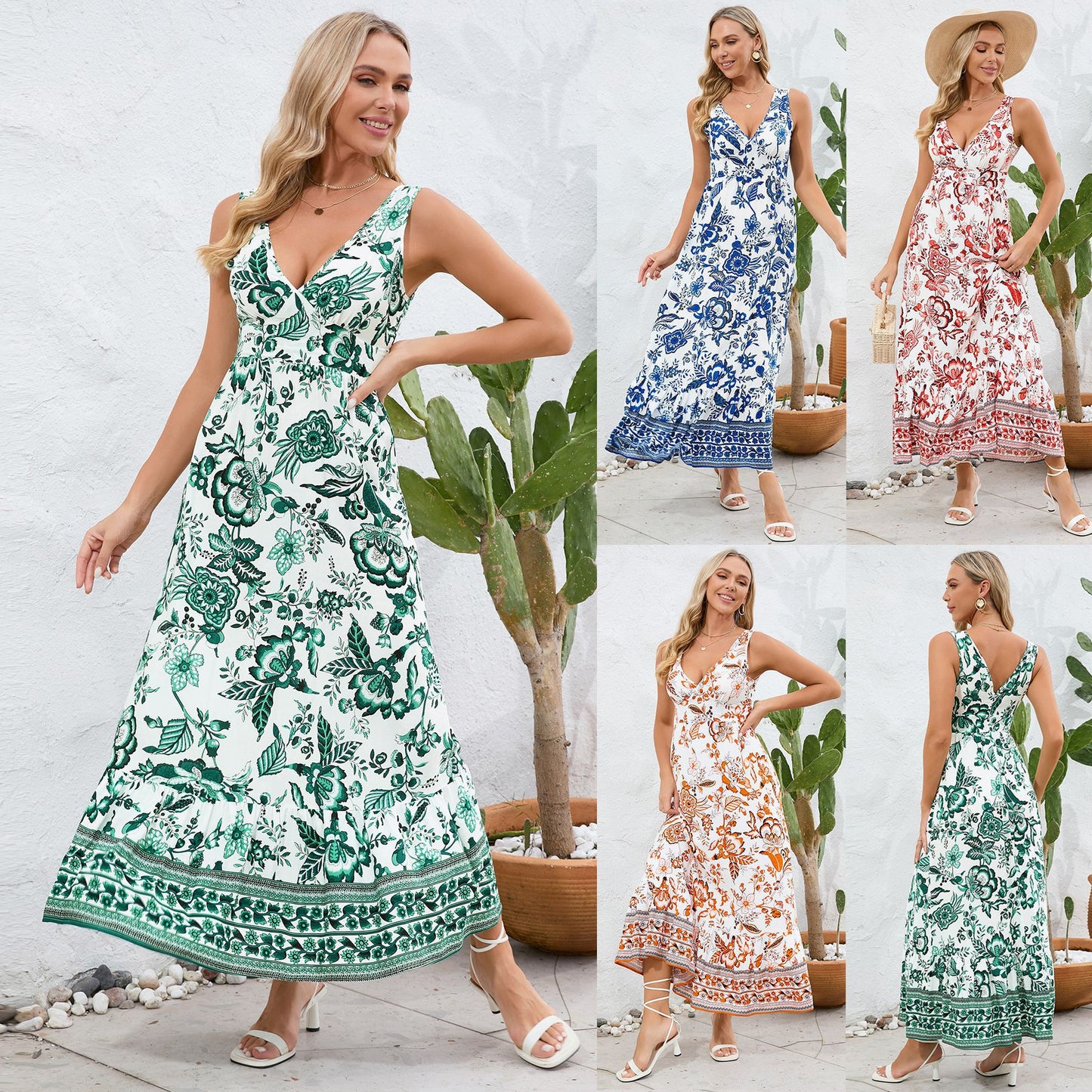 Robe Longue Fleurie