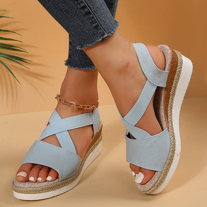 Sandales Plateformes Chanvre