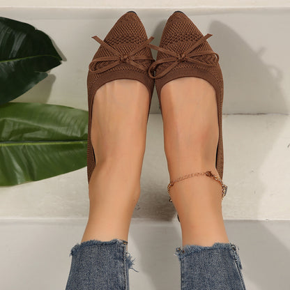 Ballerines Pointues Tricot