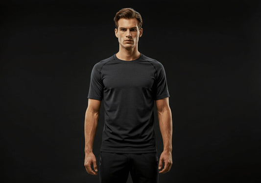 Velmurax Motion Performance Tee, studio view 1 of 3